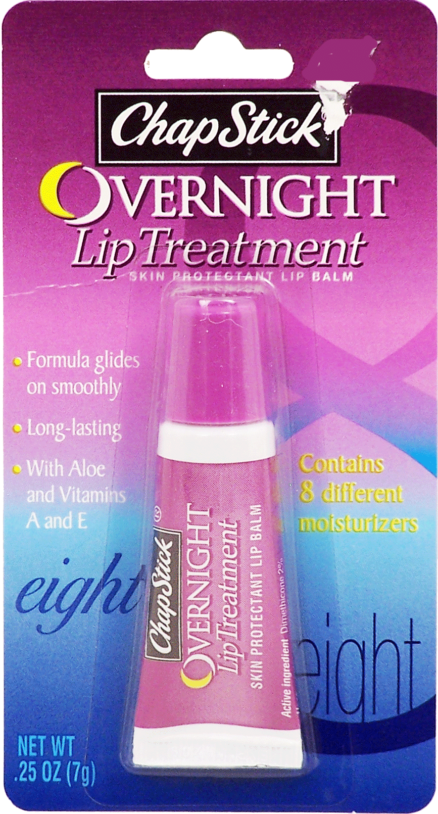 Chap Stick&nbsp;Overnight&nbsp;lip treatment, contains 8 different moisturizers Full-Size Picture